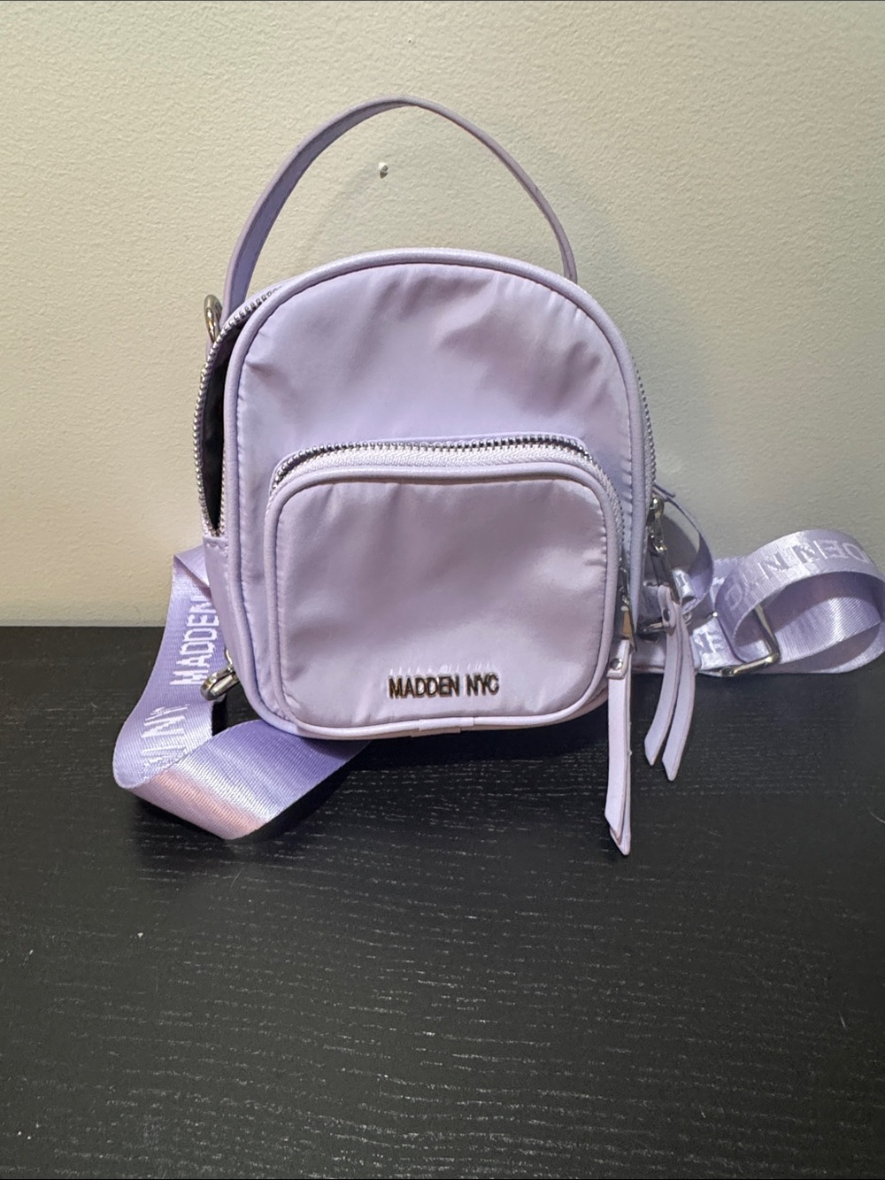 Steve Madden Lavender Mini Crossbody Backpack